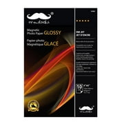 Papier photo glacé magnétique Moustache, 4 po x 6 po, 10 feuilles/paquet, 650 g/m²