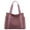 Purple, variant on XIANXIAN Women Canvas Tote Handbags Multi Pocket Retro Casual Shoulder Bag Top Handle Satchel Tote Purse