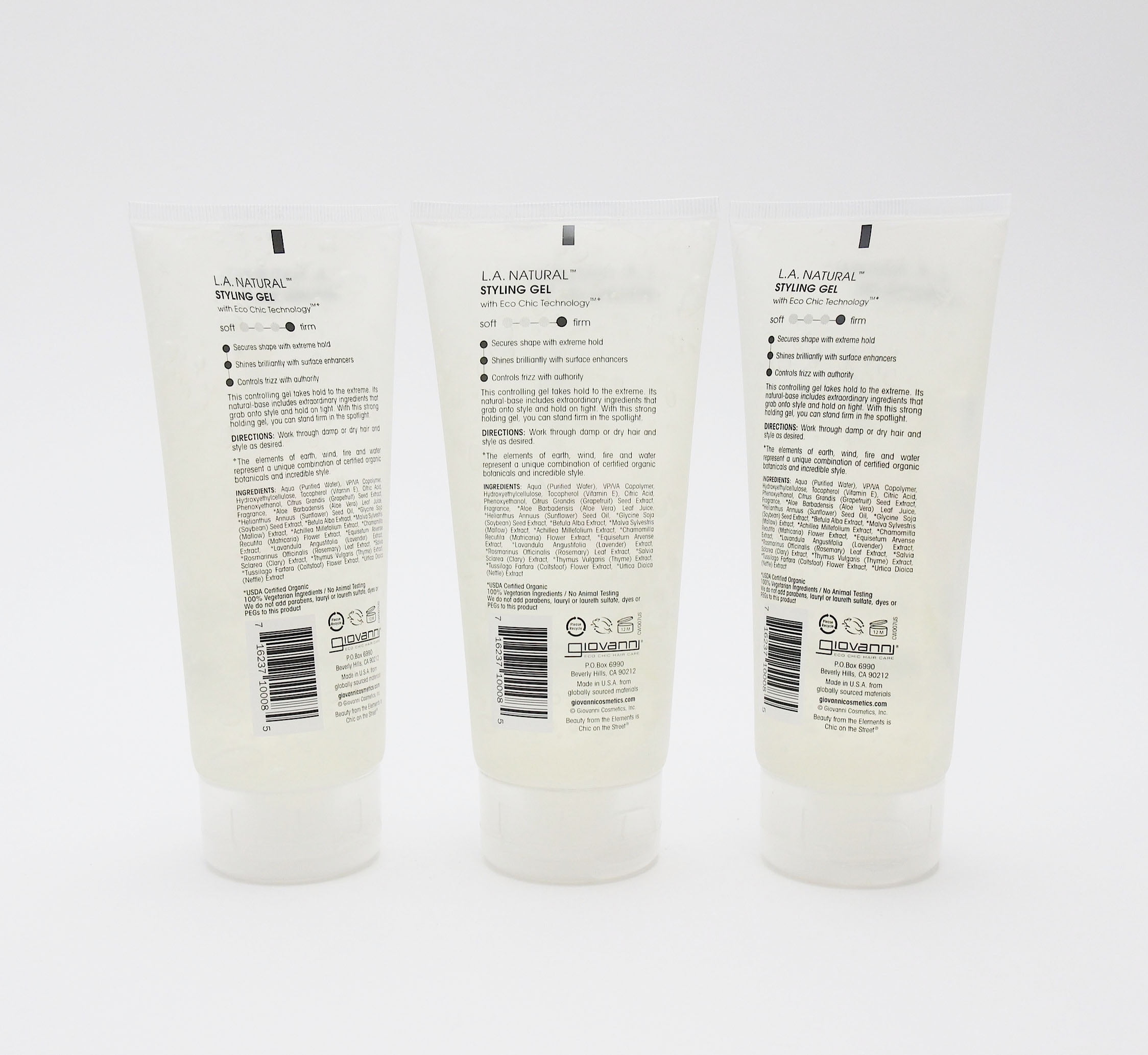 Giovanni L.A Natural Styling Gel 6.8 oz (Pack of 3)