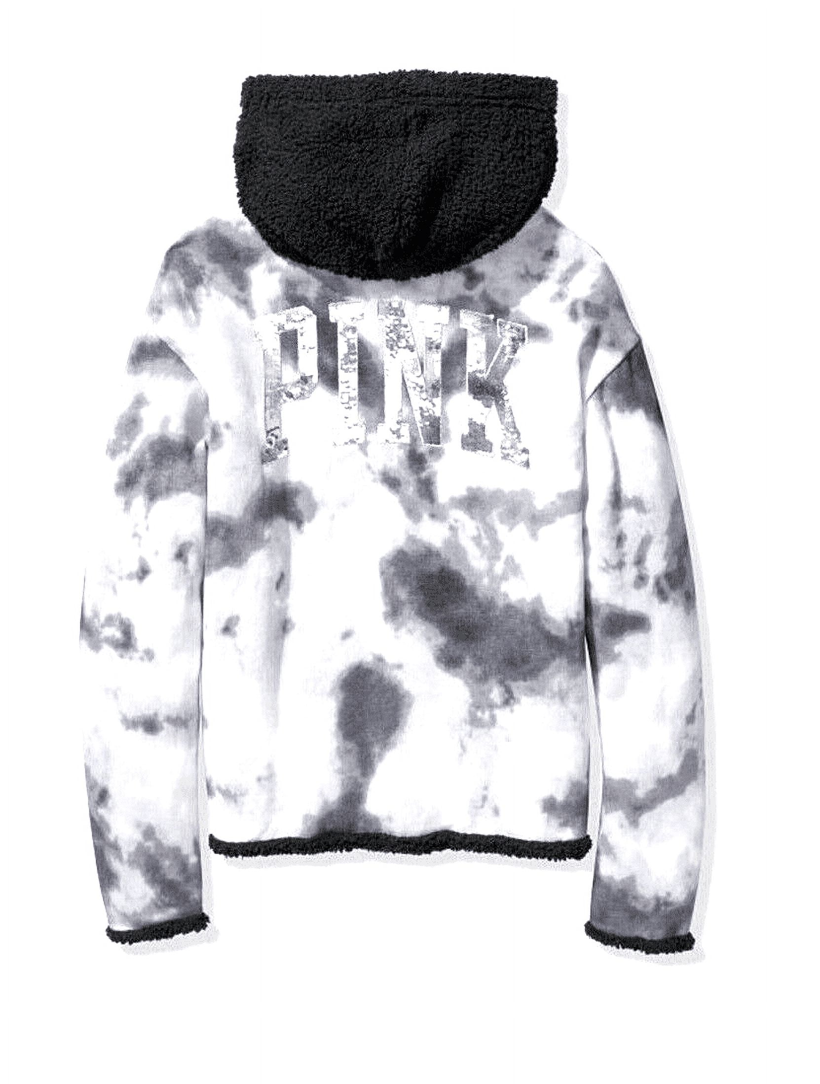 Victoria's Secret Pink Oversized Sherpa Teddy Half Zip Mauve