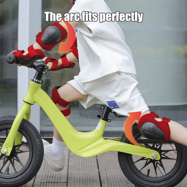 Protective Gear Set for Kids/Boys/Girls/Toddlers Knee Pads Elbow Pads Wrist Guards Adjustable Strap for Skateboarding Inner Skateboard Cycling Skating Bike BMX Scooter 6pcs in 1