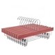 thumbnail image 1 of Amber Home Perchas para pantalones de madera de cedro rojo americano, paquete de 12, perchas para faldas y pantalones de madera de cedro natural con 2 clips ajustables, perchas inferiores para pantalo, 1 of 1