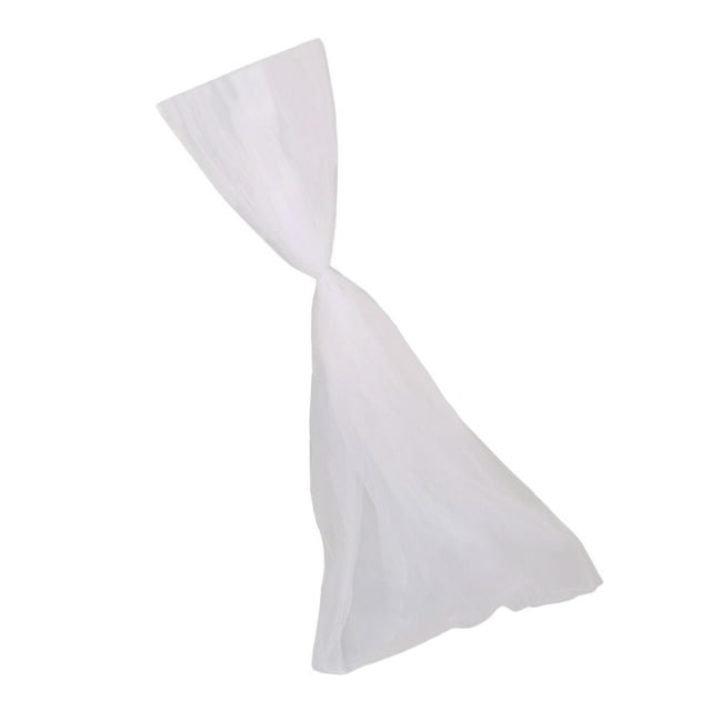 veasfak Wedding Tulle Roll Chair Back Cap Covers Decorative DIY Curtain Table Runner for White