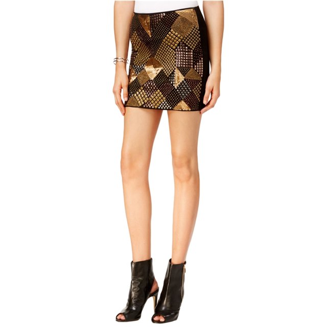 GUESS Minifalda Gwendolyn para Mujer, Negro, Grande Guess Mini