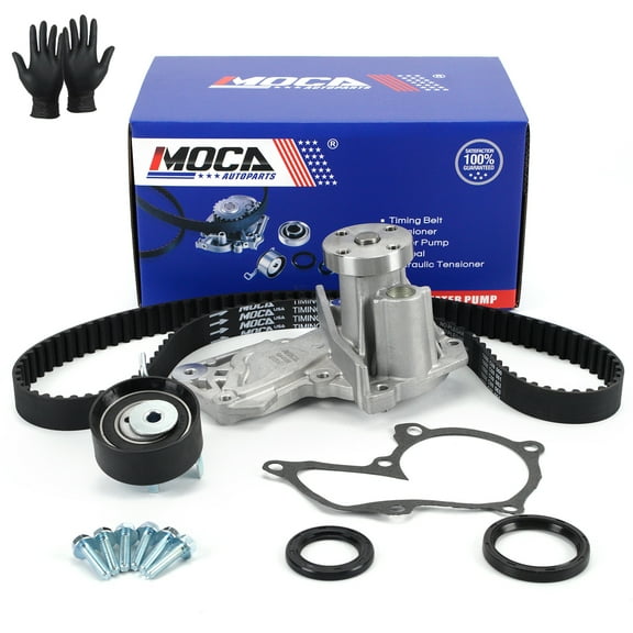 MOCA AUTOPARTS Timing Belt Kit with Water Pump Fit for 2013-2016 Ford Escape 1.6L & 2011-2019 Ford Fiesta 1.6L & 2014-2016 Ford Transit Connect 1.6L