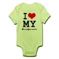 thumbnail image 1 of CafePress - I Love My Grandparents Infant Bodysuit - Baby Light Bodysuit, 1 of 1