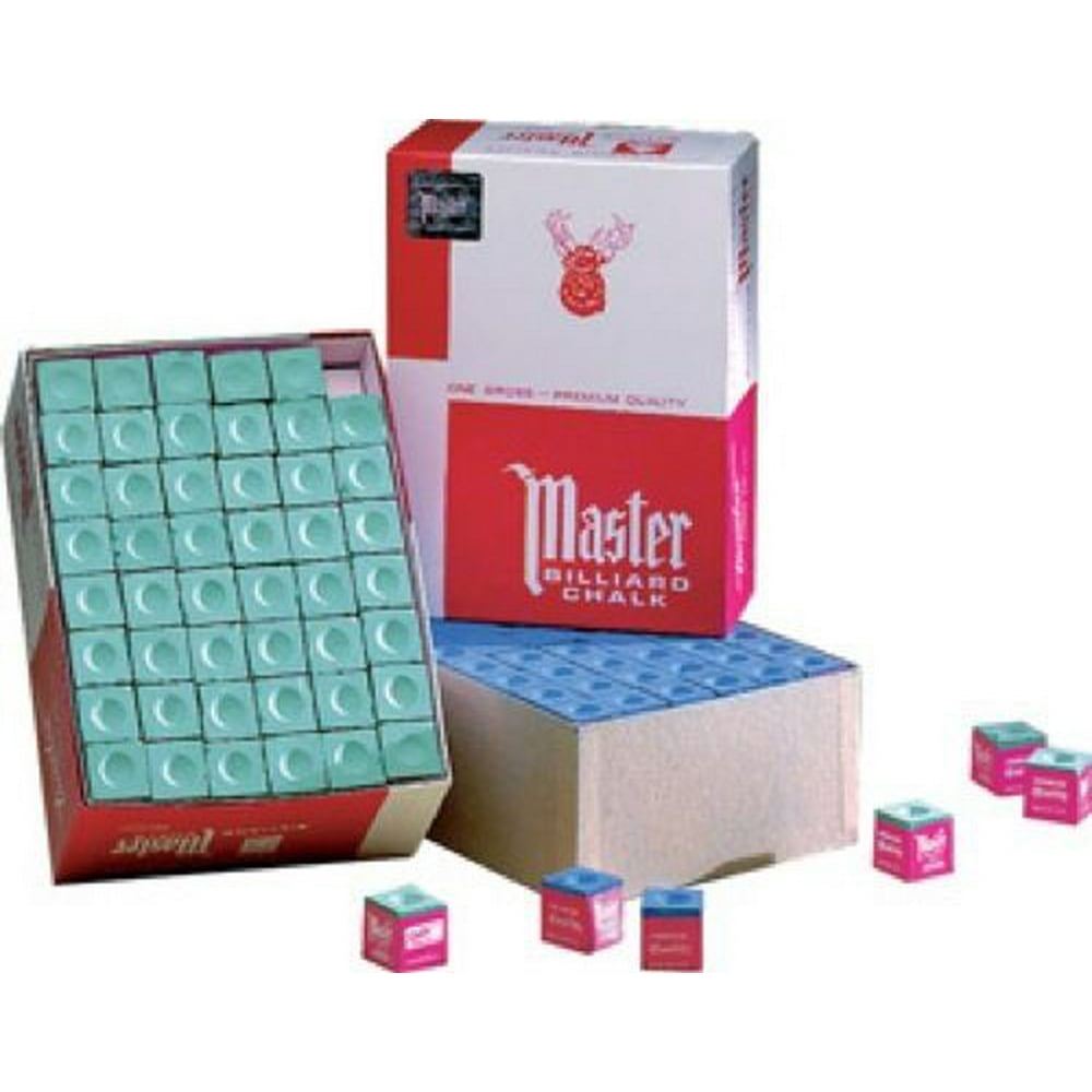 Master Pool Cue Chalk Gross 144 Pieces Green