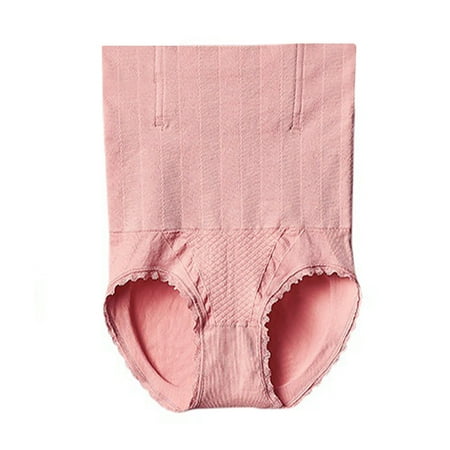High Waist Waist Tight  Cotton Postpartum Underwear  Hip Lifting  Strong Waist  Comfortable Pants  for Postpartum  Postnatal  Post-Surgery  Postnatal Recovery  Women Plus Size Clothes | Pink L