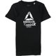 thumbnail image 1 of Camiseta gráfica con logotipo de Reebok para mujer, negra, mediana, 1 of 2