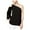 black, variant on Rachel Roy Womens Soiree Knit Blouse, Black, Medium