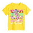 thumbnail image 4 of Toddler Girls Short Sleeve T-Shirt Soft Cotton Crew Neck Tees Kids 24 Months 2t 3t 4t 5t 6t 7t Casual Basic Summer Tops Daily Wear Clothing Gibobby,5-6 Years,Yellow, 4 of 4