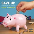 thumbnail image 3 of Toy Story Hamm Piggy Bank | Official Ceramic Coin Bank with Cork Stopper - Kids & Adults, 3 of 6