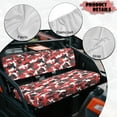 thumbnail image 5 of Yuyamidu Red Camo UTV Seat Cover Full Protection Mule Bench Seat Cover Camouflage UTV Accessories Elastic Fabrics Compatible with Kawasaki Mule 3000 3010 3020, 5 of 7