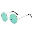 thumbnail image 4 of Gafas de sol coloridas con forma de océano, estilo retro europeo y americano, con montura redonda pequeña, gafas de sol decorativas para mujer, 4 of 5