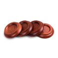 thumbnail image 2 of 4pcs/Set Upright Piano Caster Cups Coaster Solid Wood with -slip EVA Pad, 2 of 5