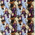 thumbnail image 2 of 1/2 Yard - Frozen Friends Cotton Fabric - Elsa Anna Olaf & More (Great for Quilting, Sewing, Craft Projects, Throw Blankets & More) 1/2 Yard X 44", 2 of 2