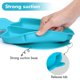 thumbnail image 2 of Plato De Succión, Platos Divididos De Silicona Para Niños, Suministros De Alimentación De Etapa De Puño Portátiles, Platos Para Niños Pequeños Plato De Succión Para Niños Y Utensilios Azul Pez oso de fresa Hogar, 2 of 3
