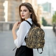 thumbnail image 6 of FORMRS Mini Backpack Purse for Women Travel Daypack Casual Shoulder Bag, Golden Elegance, 6 of 7
