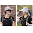 thumbnail image 5 of Top Sombrero para el sol para hombre y mujer, gorra de jardinería de ala ancha enrollable con solapa para el cuello, 5 of 5