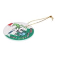 thumbnail image 2 of Adornos navideños, colgante de cerámica con estampado redondo de árbol de Navidad para decoración del hogar, herramientas de bricolaje, tipo A, 2 of 10
