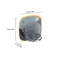 thumbnail image 2 of Toystoory Soporte para cepillo de estante de almacenamiento autoadhesivo colgador organizador a prueba de humedad suministro hogar baño baño Juegos de accesorios de baño Gris Toystoory HA064363-04, 2 of 6