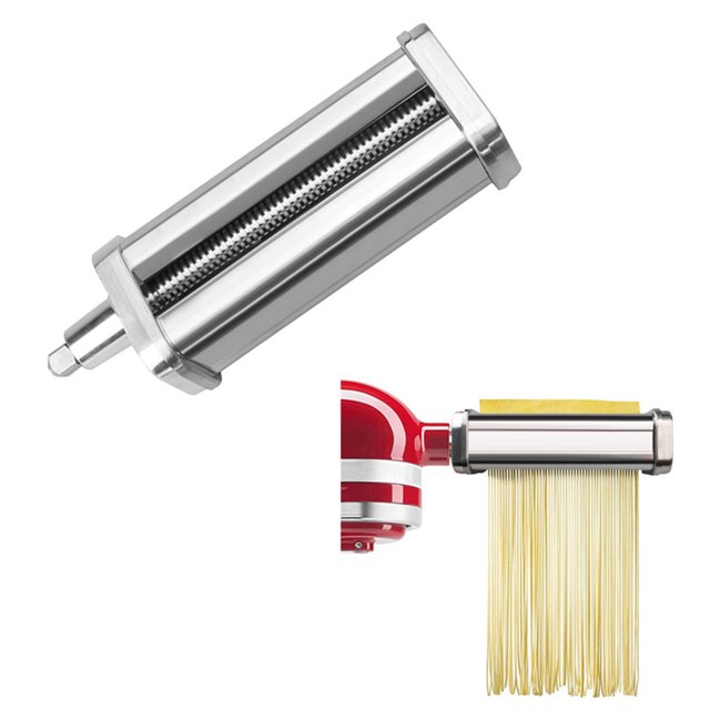 Boyijia Pasta Maker Stainless Steel Pasta Spaghetti Roller Stand Type Mixer Attachment Kitchen Tool, Thin Type