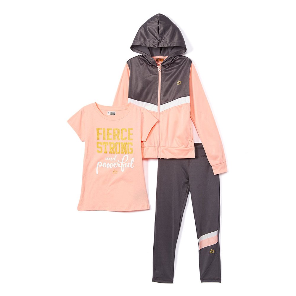 RBX RBX Baby Girls & Toddler Girls Tricot Zipup Hoodie Sweatshirt, T