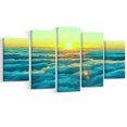 thumbnail image 2 of Beautiful Sunset over Blue Clouds - Landscape Canvas Art Print, 2 of 3