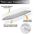thumbnail image 6 of Pcapzz 58x19in Ironing Board Cover Ironing Board Pad Replacement with Elastic Edges Scorch Resistant Elegant Iron Board Cover for Travel Home,Grey Arrow, 6 of 9