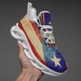 thumbnail image 3 of Puerto Rico American flag Shoes Trail Running Shoe Non-Slip Breathable Comfortable Sneakers white Size 10, 3 of 7