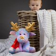 thumbnail image 3 of WKSCLPAI Christmas plush toy,colorful deer decoration,soft stuffed reindeer,Soft & Cuddly Christmas Decoration Pillow Ideal Holiday Gift for Kids and Family, 3 of 4
