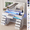 White, variant on 47" Black Vanity Desk with Lighted Mirror, Glass Top Makeup Table with Charging Station, 11 Drawers Divided Storage Dressing Table, 3 Color Lighting Modes