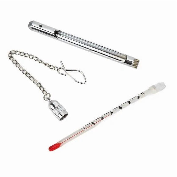Fishing Thermometer Stream Water Temperature Measurement Tools Fly Fishing Thermometer Fishing Metal Plastic Tools Accessories