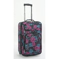 thumbnail image 3 of 21" 2-Wheel Carry-On Luggage, Hawaiian Floral Print, 3 of 3