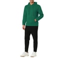 thumbnail image 2 of INSPIRE CHIC Chandail à Capuchon en Molleton Doublé en Peluche pour Homme avec Poche P Vert, 2 of 6