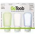 thumbnail image 2 of GoToob Squeezable Travel Tube 3-Pack Lime Green, Clear, Sky Blue - 3 oz, 2 of 2