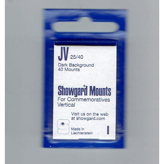 Showgard Stamp Mounts Size JV Black