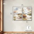 thumbnail image 5 of Edge of the Land Serenity Duo Canvas Print Boho Wall Decor by Art Remedy, Silver Frame, 30 x 45, 5 of 6