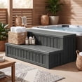 thumbnail image 3 of Dovov SPA Hot Tub Steps with Storage, Anti-Slip SPA Steps 36.6" Spa Hot Tub Storage Steps Indoor Outdoor Hot Tub Deck Step Swimming Pool Stairs, 780 lbs Capacity, Black, 3 of 15
