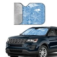 thumbnail image 4 of XMXT Car Sun Shade Windshield, Oceans and Seas Line Drawing Sunshade for Car Windshield Sun Shades for Car SUV Truck, m, 4 of 9
