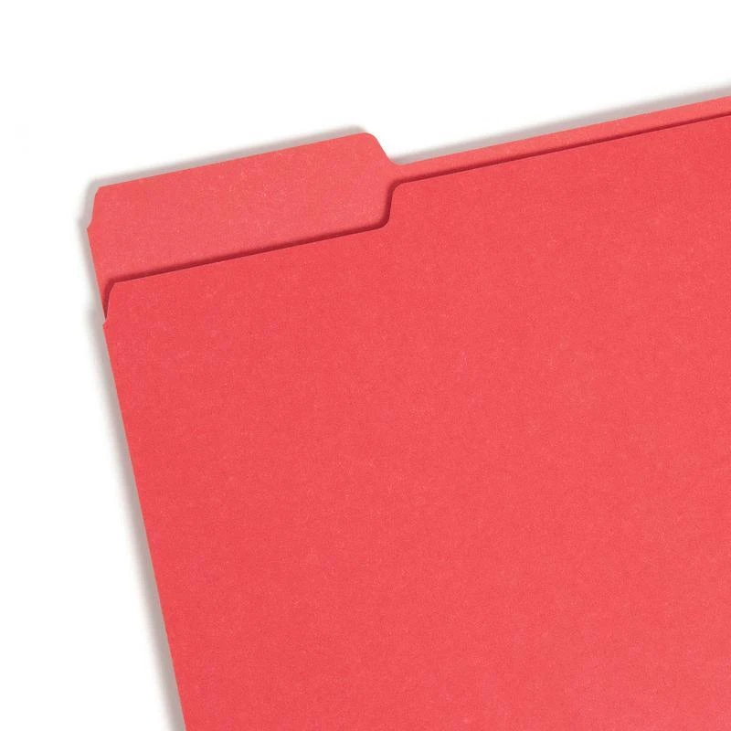 25Ct Assorted File Folders W/ Tabs Document Organization Letter Size Easy Access