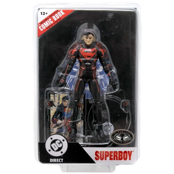 McFarlane DC Direct Wave 9 Superboy #1 Action Figure with Comic Book (Platinum Edition)