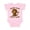 AD-Pink, variant on Messy Hair Don't Care Monkey Graphic Cute Fun Boys or Girls Baby Bodysuit