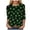 Black, variant on felwors St Patty's Day Shirt Women 2025 Casual Plus Size 3/4 Sleeve Irish Clover Shirts Funny Saint Patrick's Tunic Tops (Dark Green, M)