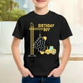 thumbnail image 2 of LUOGENLI Boys Shirts Size 7/8 Toddler Kids Baby Boys Cartoon Dinosaur Short Sleeve Crewneck T Shirts Tops Tee Clothes for 1-7 Years Boys T Shirts Size 7 Boys Shirts 2T c-Black Size 3-4 Years, 2 of 4