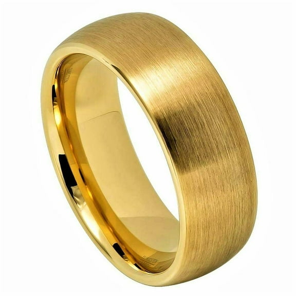 Tungsten Rings for Men Wedding Bands for Him Womens Wedding Bands for Her 8mm Sizes 7-15 8mm CZ 8mm GP
