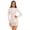 White, variant on Womens Oil Glossy Long Sleeve Mock Neck Tight Party Micro Pencil Dress White XL