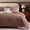 Brown-King, variant on Full Blue Gray Textured 7-Piece Bed-in-a-Bag All Season Bedding Set