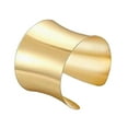 thumbnail image 2 of Bangle Bracelet for Women Gold Charms Simple Open Wide Chunky Cuff Bracelet, 2 of 8