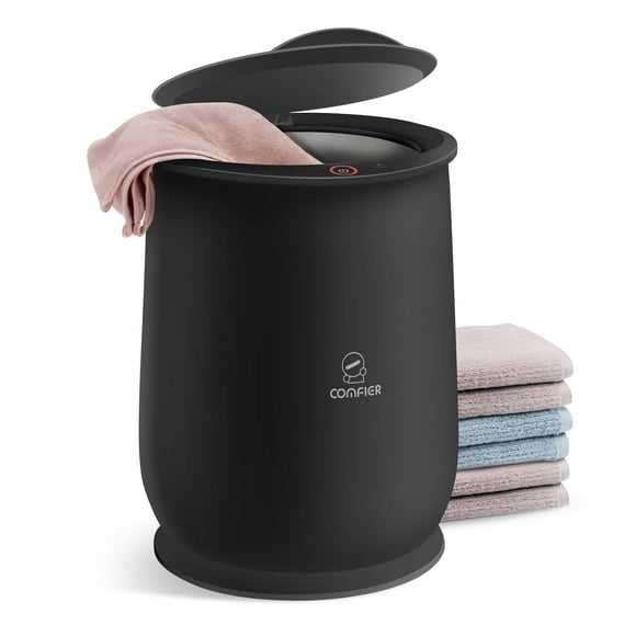 Calentador de toallas, cómodo y caliente para baño, negro, capacidad de 20 litros